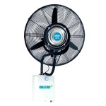 Global summer hot-selling wall-mounted spray humidification cooling dust removal atomization shaking head water mist fan